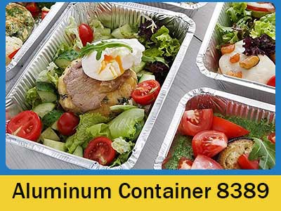 aluminum foil container 8389