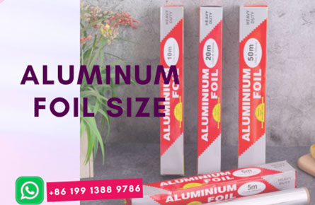 common aluminum foil size