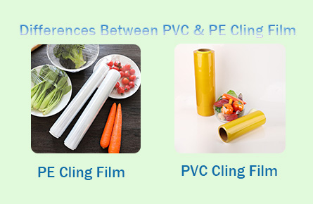 differences between pvc & pe cling film