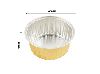 gold aluminium foil cup