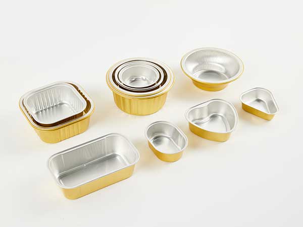 gold foil pans heart foil pan